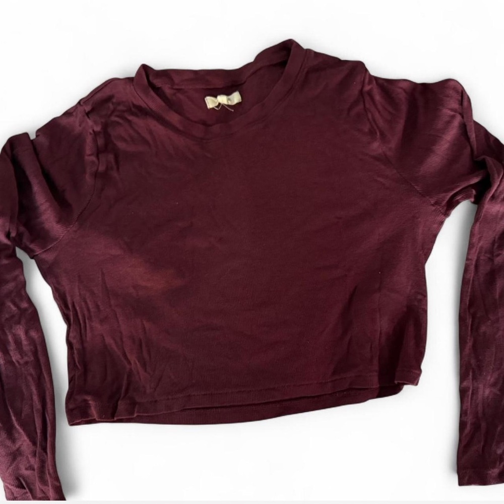 Madewell long sleeve crop top